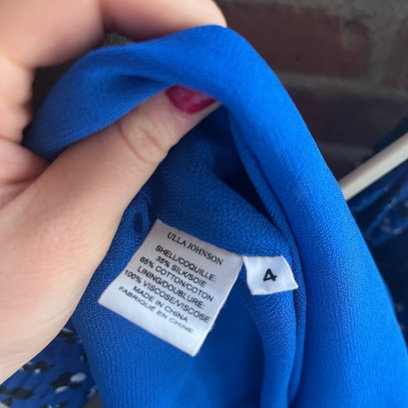 Ulla Johnson Uma dress in cobalt blue - Sz 4 - Picture 5 of 7